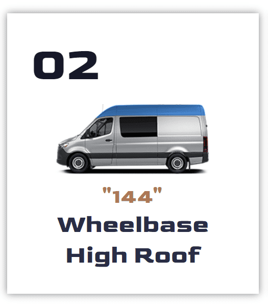 144 inch wheelbase high roof sprinter
