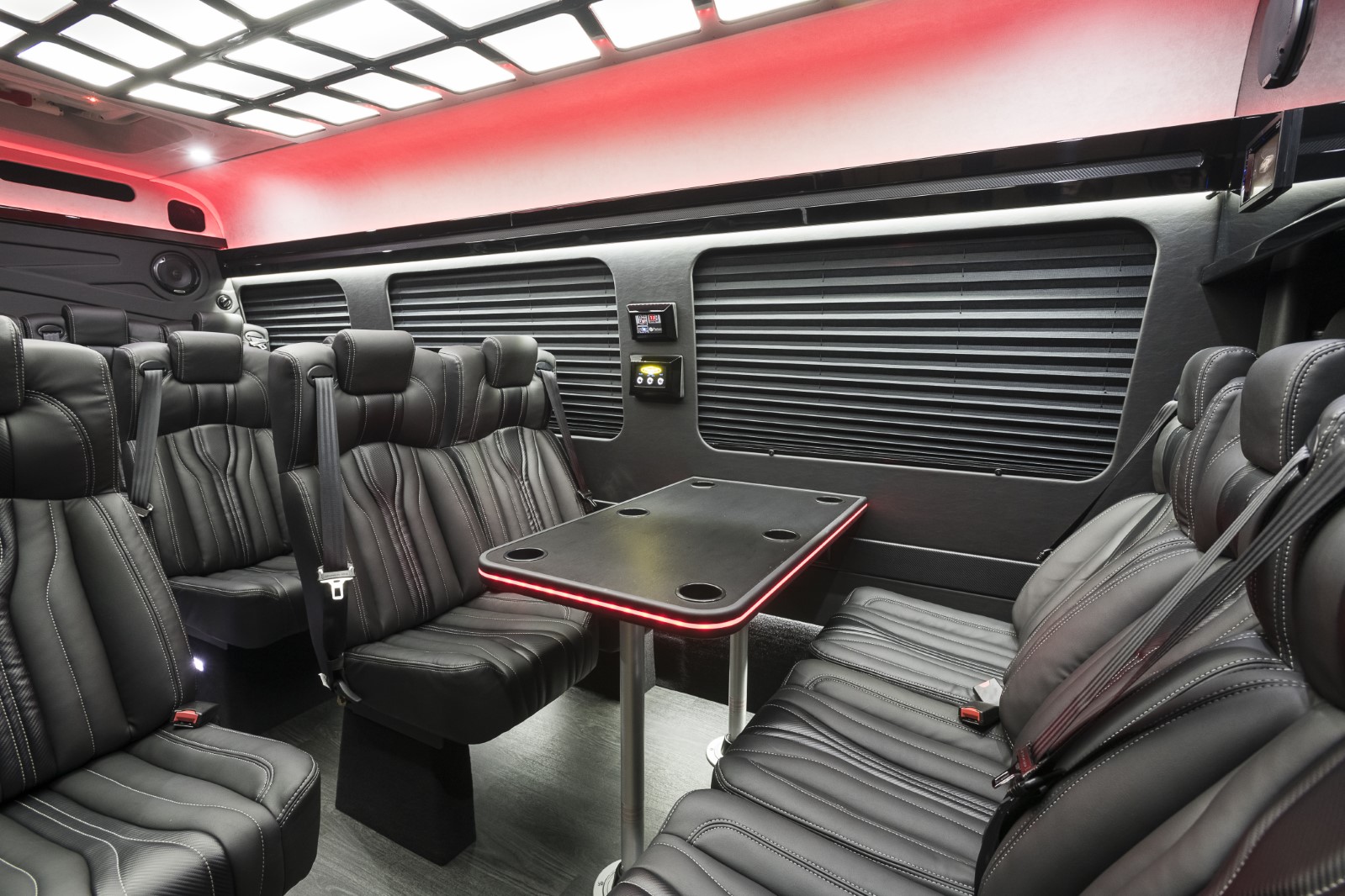 First Class Custom VIP Shuttle Sprinter interior
